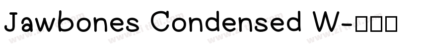 Jawbones Condensed W字体转换